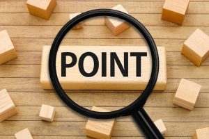 POINTにフォーカスしている虫眼鏡