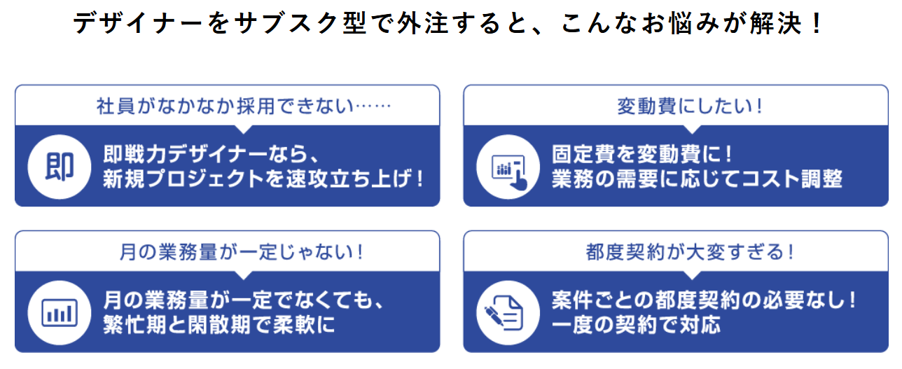 デザイナーサブスクのメリット