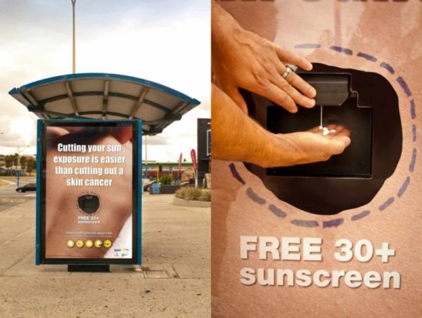 癌カウンシルによる皮膚癌防止キャンペーン広告