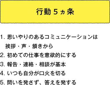 行動5カ条